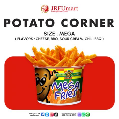 mega fries potato corner calories|POTATO CORNER .